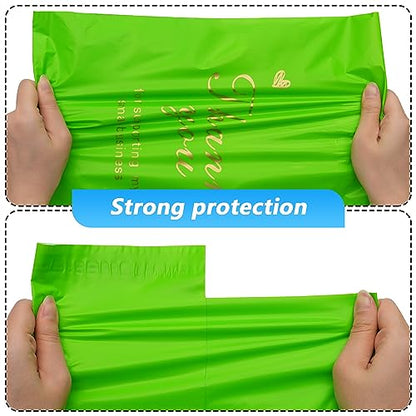 Thank You Poly Mailer 6x9 Inch 100 Pcs, Green - color: Green, size: 6x9 Inch 100 pcs