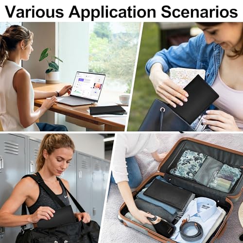 Chelmon 3 Pack Money Bags with Zipper - 11x6 Inch Cash Organizer Pouch for Daily Use & Travel, Durable Storage for Cash, Invoices, Cosmetics and Credit Cards