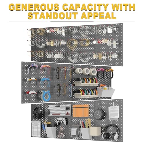 Ultrawall Pegboard Display Stand, Metal Tabletop Pegboard Display - size: 4Pack 12"X16"