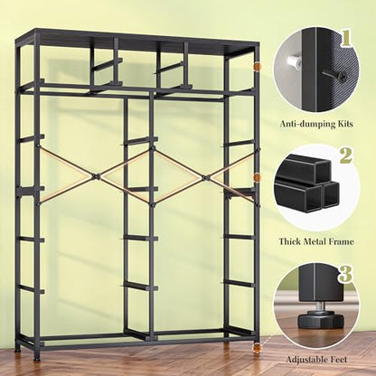 EnHomee 52.2" H Tall Dresser for Bedroom, Vertical Storage Tower, Anti-Tip