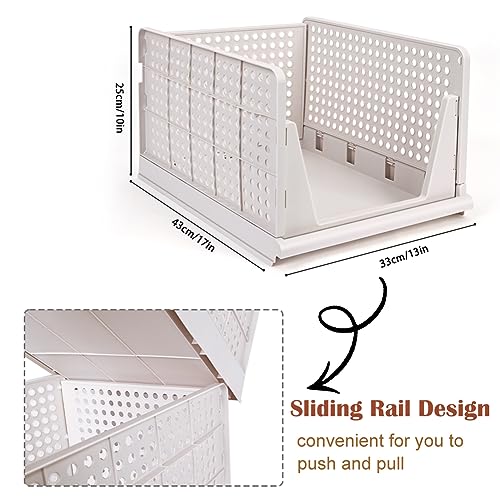 yazi 5XL Stackable Plastic Closet Storage Baskets - size: 5XL