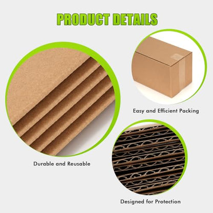 4x4x36 Inch Tall Corrugated Cardboard Boxes 10 Pack, 4"L x 4"W x 36"H Shipping Boxes - Shipping, Moving, Packaging, Mailing, Storage Box for Home or Business