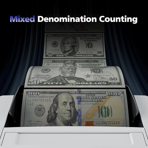 N71 Money Counter Machine Mixed Denomination with P32 Thermal Printer, Efficient Business Combination