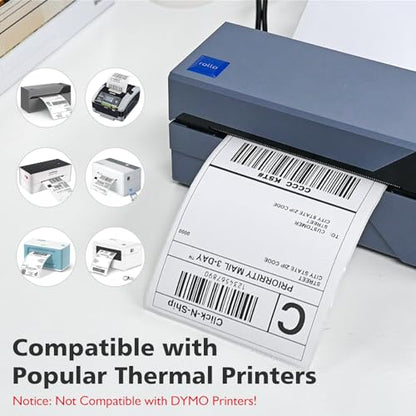 DGBDPACK 4"x6" Direct Thermal Shipping Labels 600 Lables/2 Roll (300 Pcs per Roll) Compatible with Zebra Rollo Beeprt Printer Permanent Adhesive - size: Roll-300*2