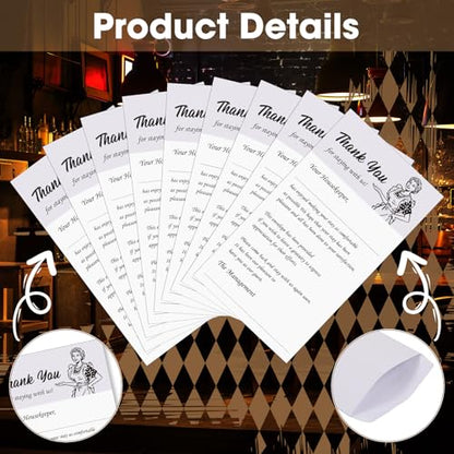 Geyee 100 Pack Housekeeping Thank You Tip Envelopes
