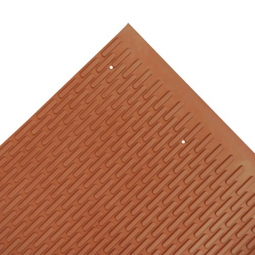 Rubber-Cal 03-161-RD-W-304"Safe-Grip" Slip-Resistant Traction Mats, 34" x 4' x 1/4", Red Rubber Runner - color: Red, size: 34" x 4ft