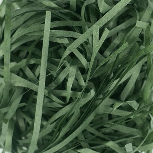Zhzrche Easter Green Raffia Crinkle Cut Paper Shred Filler Gift Filler for Gift Box Gift Raffia Ribbon Stuffing for Boxes