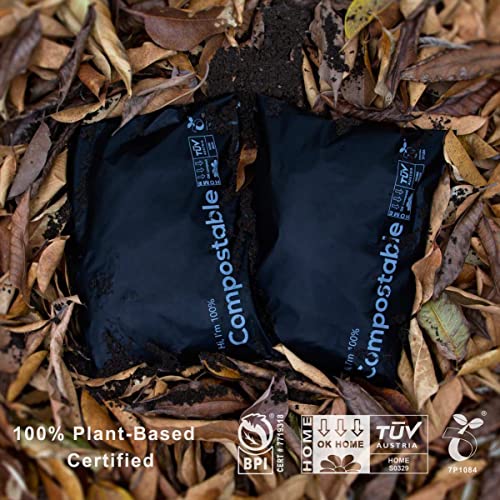 6x9 inch Biodegradable Poly Mailers,50 Count Compostable Shipping Bags with Eco Friendly Packaging Envelopes Supplies Mailing Bags - color: Black, size: 6*9" 50PCS