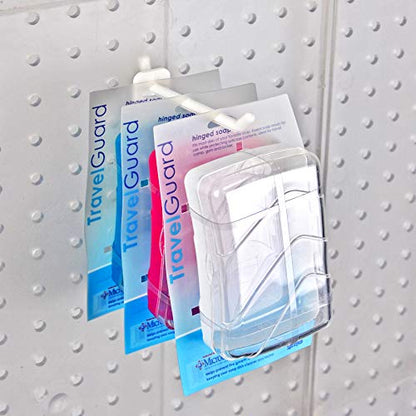 Azar Displays 800004-W 4-Inch Lexan Hook, White, 50-Pack - color: White, size: 4 Inch