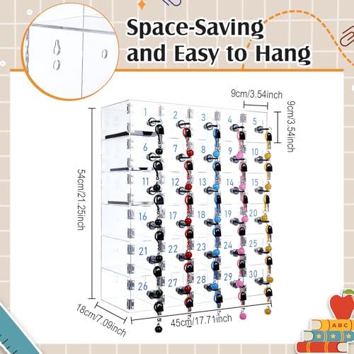 30 Slots Cell Phone Locker Box for Classroom Office Gym Factory - style: 30 Doors