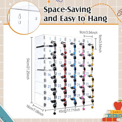 30 Slots Cell Phone Locker Box for Classroom Office Gym Factory - style: 30 Doors