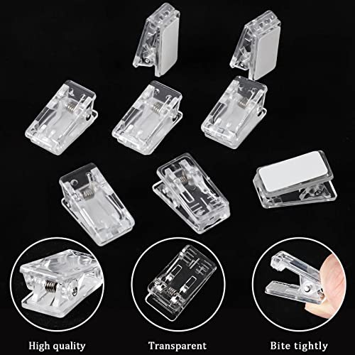 50 Pieces Self Adhesive Clips, Tapestry Sticky Spring Hangers Wall Clips for Hanging Poster Photo Office Decorations, Clear - style: Clear Self-adhesive