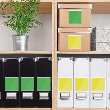 100 Packs Adhesive Label Storage Bin Pockets Clear Plastic Index Card Pockets Sleeves Adhesive Pouches Card Holders with Top Opening for Storage Bins, Library, Office (2.9 x 3.6 inches) - size: 2.9 x 3.6 inches