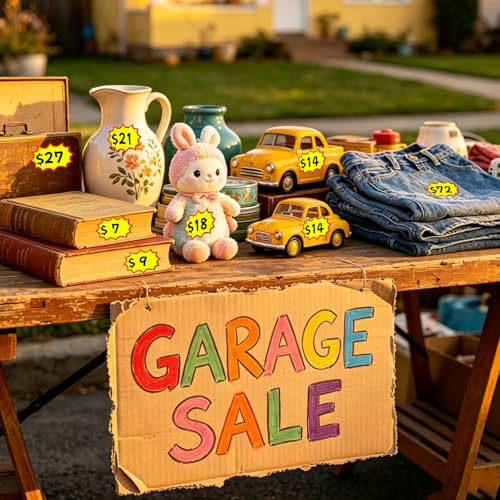 450Pcs Garage Sale Stickers,1.5"x2.25" Waterproof Removable & No-Residue - size: (1.5"x2.25")with $