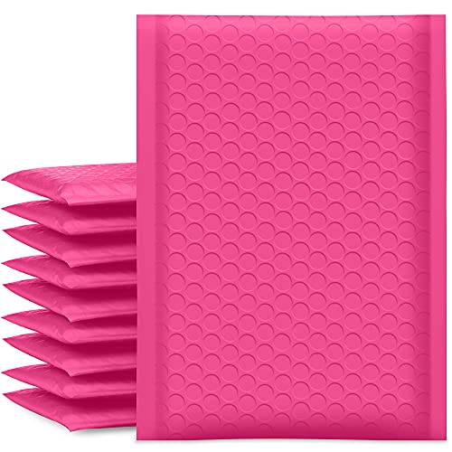 UCGOU Bubble Mailers 5x8.6" Usable Size 5x7" Padded Mailer Hot Pink 50 Pack - color: Hot Pink, size: 5x8.6" 50PC