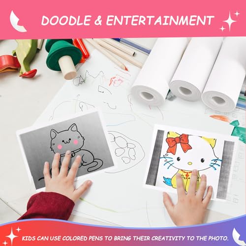 MIARALA 15 Rolls Instant Camera Refill Print Paper, HD Print Camera Paper - size: 15 Rolls