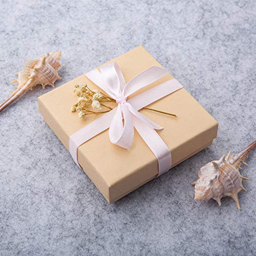 GEFTOL Jewelry Gift Boxes 96 Pack 3.5x3.5x1 Inch Cardboard Jewelry Boxes,Small Gift Boxes for Jewelry Earrings Necklaces Handmade Bangles Bracelets(Brown) - color: Brown, size: 3.5x3.5x1 Inch (Pack of 96)