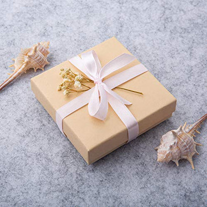 GEFTOL Jewelry Gift Boxes 96 Pack 3.5x3.5x1 Inch Cardboard Jewelry Boxes,Small Gift Boxes for Jewelry Earrings Necklaces Handmade Bangles Bracelets(Brown) - color: Brown, size: 3.5x3.5x1 Inch (Pack of 96)