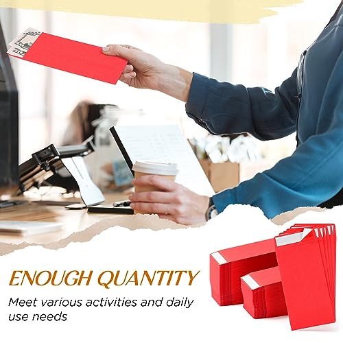 Fulmoon 500 Pcs Cash Envelopes Bulk,Red - color: Red