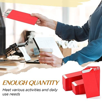 Fulmoon 500 Pcs Cash Envelopes Bulk,Red - color: Red