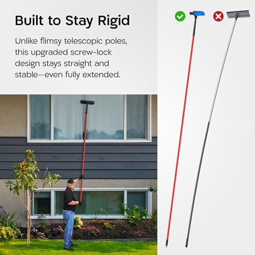 Tyroler Professional Telescopic Window Squeegee for Home, 12"-110"