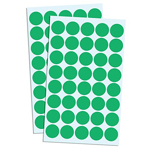8000 Pack, 3/4" Round Dot Stickers Circle Labels - Green - color: Green, size: 8000 Pack
