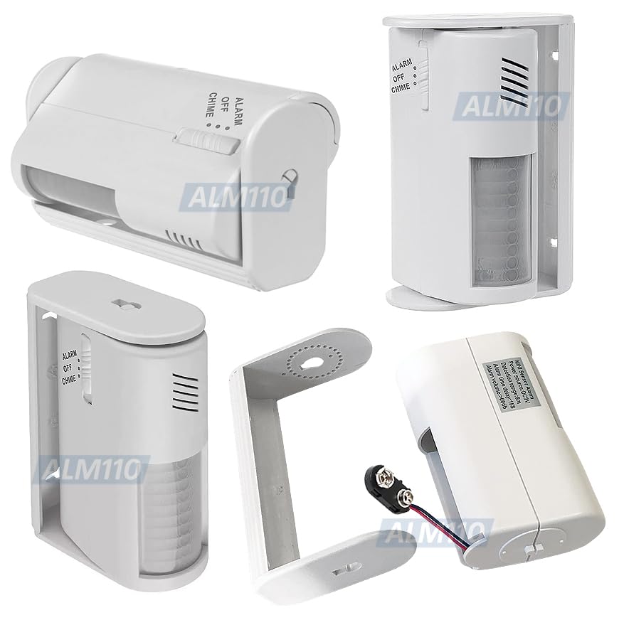 Portable Indoor PIR Motion-Activated Alarm - 90 db Siren Sound