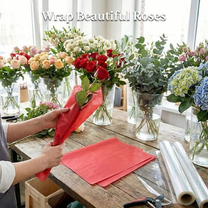 Koogel 330 Sheets Red Tissue Paper, 14 X 10 inches - color: Red