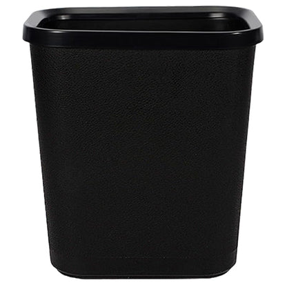 IMIKEYA Open Trash can Plastic Garbage can Wastebasket for Bathroom Bedroom Office Hotel 10.23 X 9.44 X 6.49 in Black - color: Black, size: 26X24CM