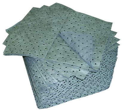 Oil-Dri L90902 15" W x 19" L Universal Heavy Weight Bonded Perforated Pads (100 Mats/Box) - size: 100 Pads/Box, style: Heavy Weight