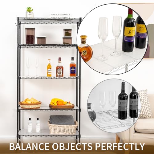 Poofzy Wire Shelf Liner 14" x 30", Set of 5 Clear - color: Clear, size: 14"x30" 5pcs