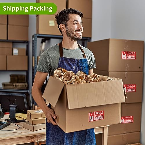 JARLINK 4 Pack Stretch Film, 15" x 1000ft Shrink Wrap for Pallet Wrap W/Honeycomb Packing Paper, 15"x 213' Bubble Packing Wrap for Packing/Shipping/Moving