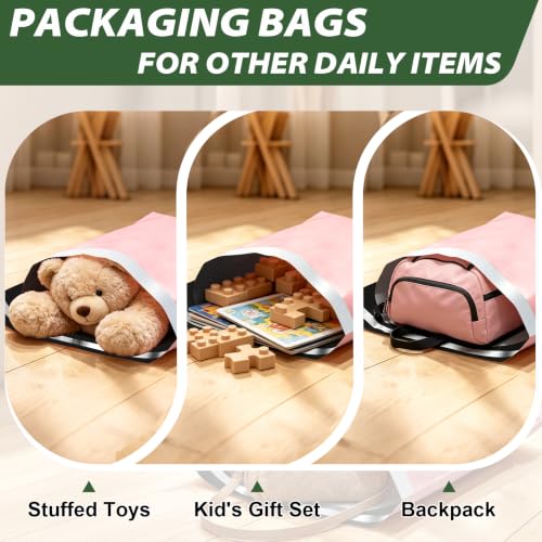 10Pack Thick Large Poly Mailers Bags 19x24 for Clothes and Small Bussiness - color: Pink, size: 10 Pack-19x24