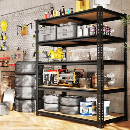 Garage Storage Shelves, Heavy Duty Shelving, 20" D x 40" W x 72" H - size: 20"D x 40"W x 72"H