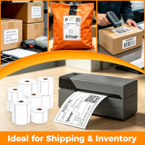 3-Proof 4" x 6" Fanfold Thermal Shipping Label, 8-Stack 4000 Labels - size: 4" x 6" - 8 Stacks ( 4000 labels ）