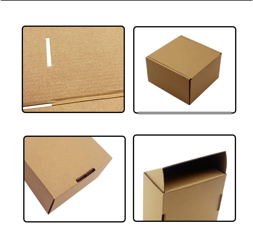 6x5x4 inch Shipping Boxes Pack of 25, Brown Corrugated Cardboard Mailer Box - size: 6x5x4 -25 Pack