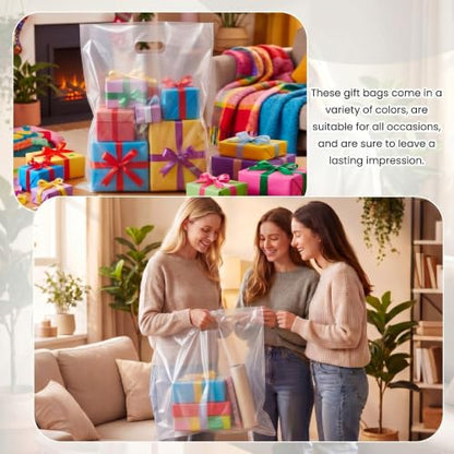 Maitys 100 Pcs Large Plastic Bags, 18 x 20 Inches, Clear - color: Clear, size: 18 x 20 Inches