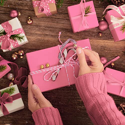 NEBURORA 120 Sheets Pink Tissue Paper Wedding Gift Wrap Paper - color: Pink