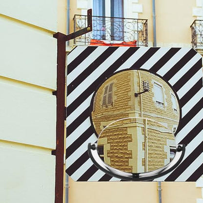12 Inch Convex Mirror Security Mirror for Garage Driveway Supermarket Warehouse Blind Spot Safety for Traffic and Parking Assist