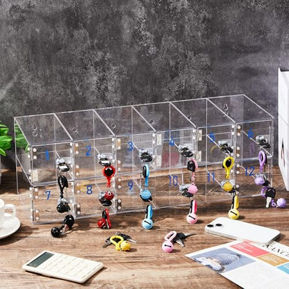 12 Slots Cell Phone Locker Box for Classroom Office Gym Factory - style: 12 Doors