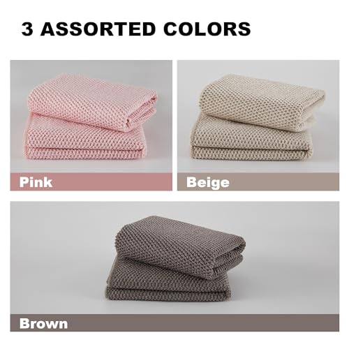 JOYMOOP Microfiber Cleaning Cloth, 5 Piece Set, Small, Multi Color - color: Q