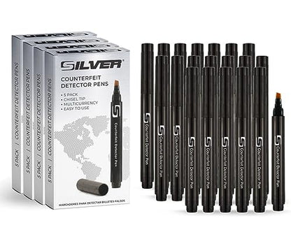 Counterfeit Detector Pens, 20 Pack - size: 20 Pack