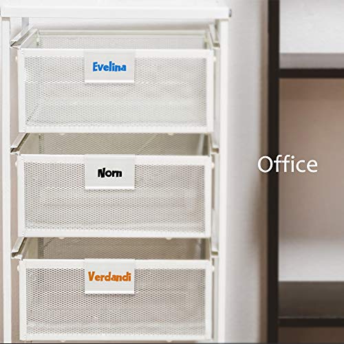 50pcs Labels for Storage Bins Plastic Label Clip, Basket Labels Clip On Wire Shelf Price Label Holder Merchandise Sign Display Holder, 50pcs Label Insert Included (6x4cm) - size: 1.57*2.36 inch