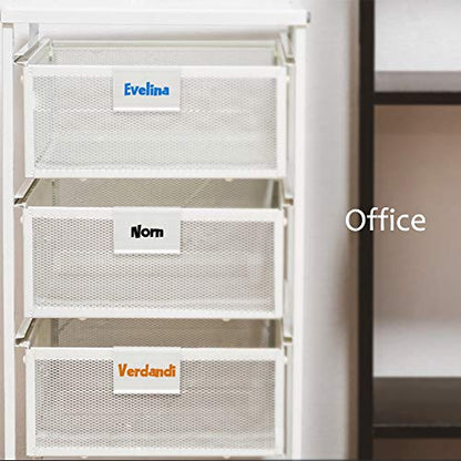 50pcs Labels for Storage Bins Plastic Label Clip, Basket Labels Clip On Wire Shelf Price Label Holder Merchandise Sign Display Holder, 50pcs Label Insert Included (6x4cm) - size: 1.57*2.36 inch