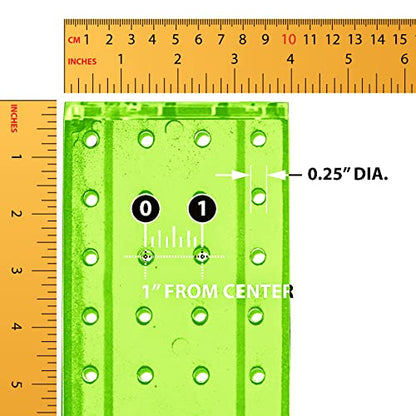 Azar Displays 700220-GRE Pegboard 4-Sided Revolving Counter Display, Green Translucent Color - color: Green, style: Pegboard only