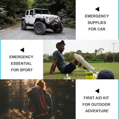 First Aid Kit 300PCS Car Home Camping Essentials Blue 1st Aid - style: Blue-300Pcs