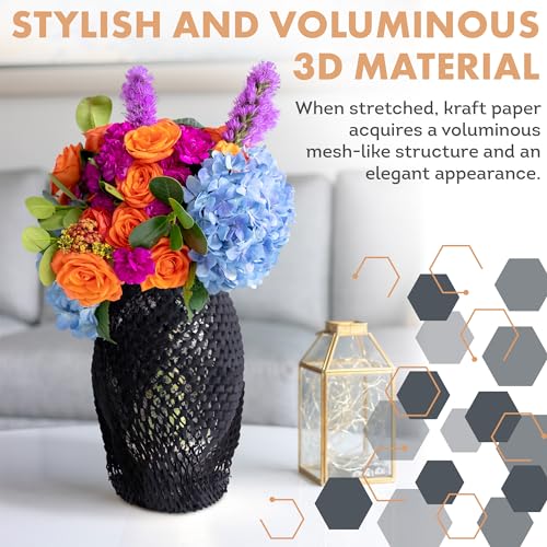 APQ Supply Honeycomb Packing Paper Black, 15 Inch x 100 Feet, Premium Packaging for E-Commerce Fulfillment, Small Business Shipping, Warehouses, and Boutiques - style: Black / Pack of 1