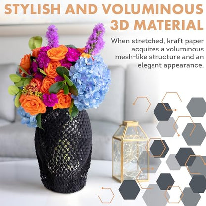 APQ Supply Honeycomb Packing Paper Black, 15 Inch x 100 Feet, Premium Packaging for E-Commerce Fulfillment, Small Business Shipping, Warehouses, and Boutiques - style: Black / Pack of 1