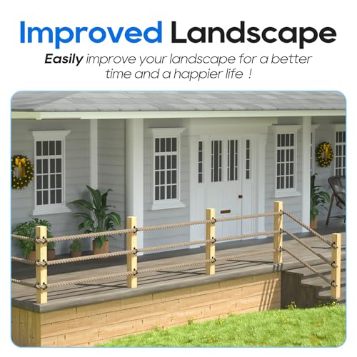 4 Packs 2inch Black Rope Support Holder with Cross Screw - size: 2" for side post