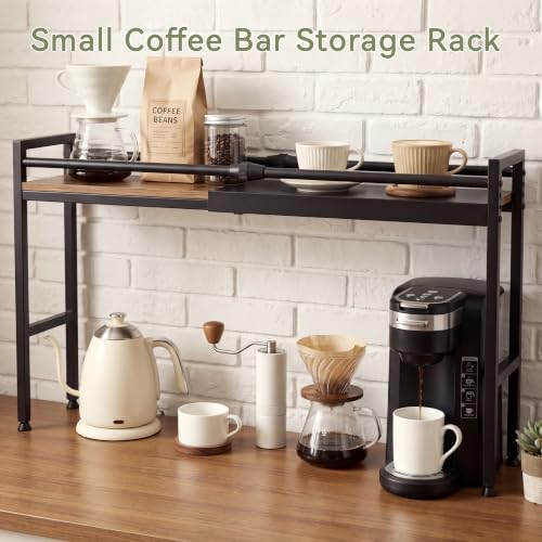 Extendable Over the Stove Shelf, Adjustable Height Over Stove Spice Rack - color: Twist-lock adjustment